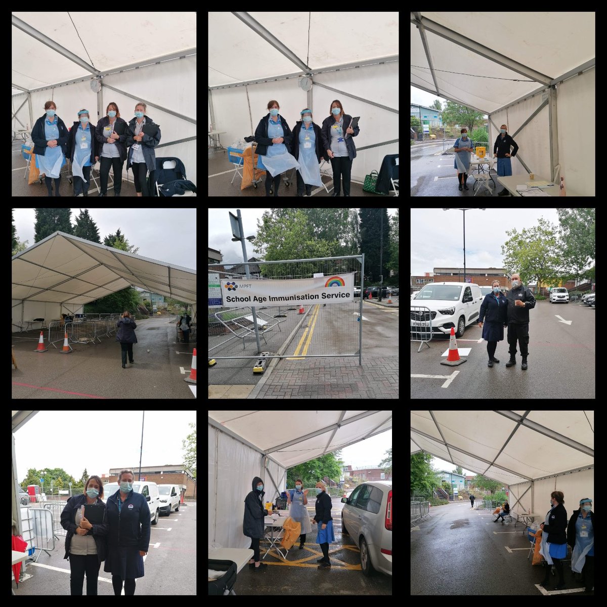 Our drive through Clinic has now expanded to Derby today to offer appointments on a larger scale to our young people in East Staffordshire. 
#Smilingfacesunderthemasks #HPVvaccine 
#KateSilvester5