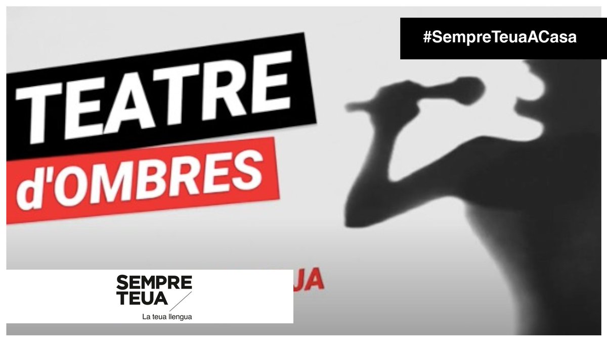 sempreteua's tweet photo. 🎭👥 Voleu que fem una obra de teatre d’ombres aquest cap de setmana? Edu Borja ens explica com fer titelles de cartolina i com s’il·luminen 🔦 per a fer ombres fantàstiques. 😍

#SempreTeuaACasa👅🏡

▶️ https://t.co/sW0LyHxYeX https://t.co/PUij8dCDoK