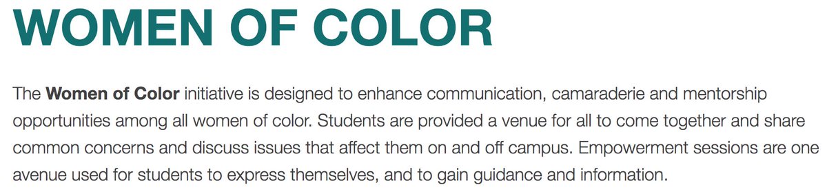 Women of Color https://www.coastal.edu/intercultural/initiatives/woc/