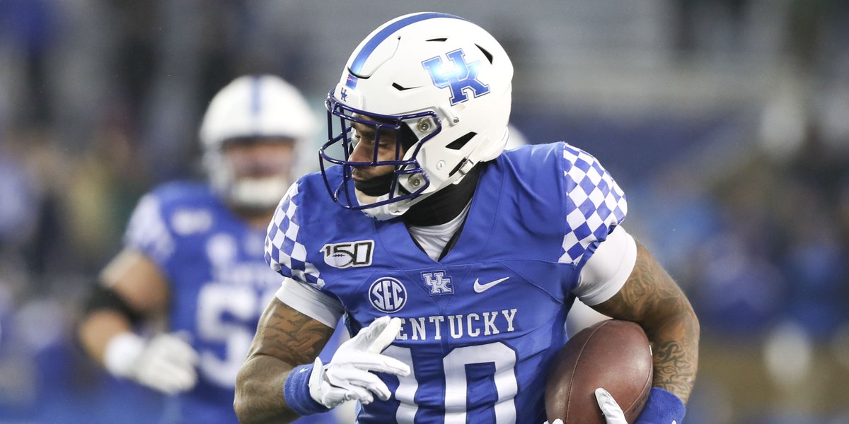 PFF_College's tweet photo. Most rushing yards on RPOs by returning Power 5 RBs in 2019:

1. Javonte Williams, UNC- 704
2. Travis Etienne, Clemson - 674
3. Michael Carter, UNC - 673
4. A.J. Rose, Kentucky - 598 https://t.co/sAExW7zUKu
