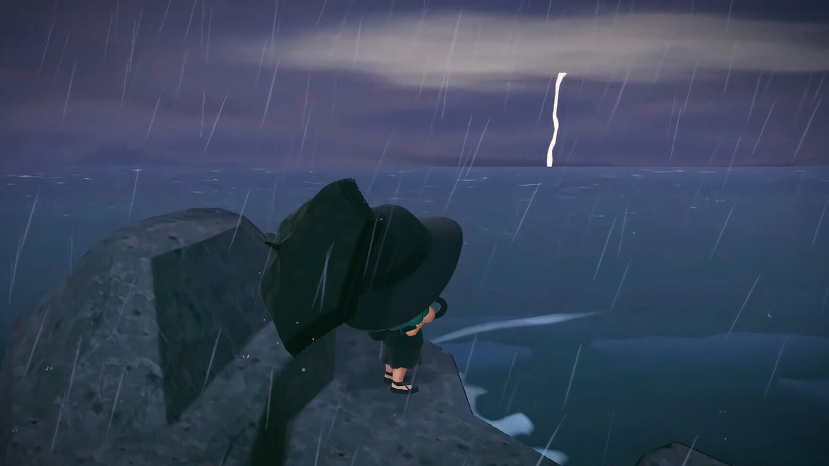 First lightning storm on Ebony Isle ⛈ 

#AnimalCrossing #ACNH