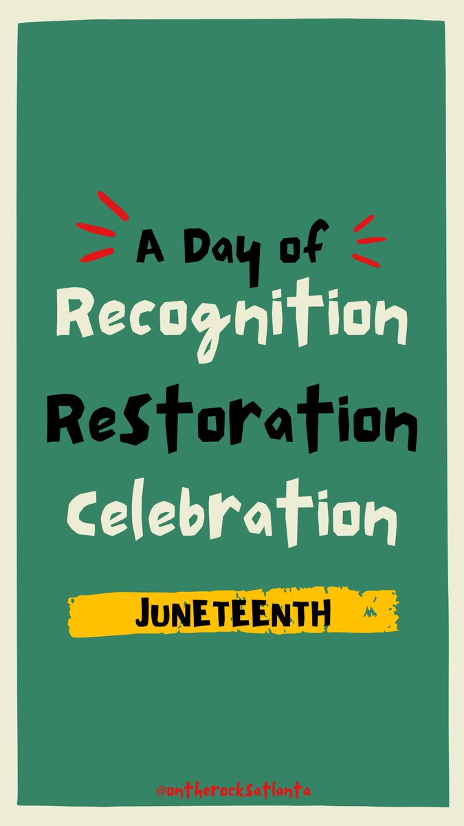 ontherocksatl's tweet photo. Happy Juneteenth 🖤✊🏾 https://t.co/Wgx9pE2BQU