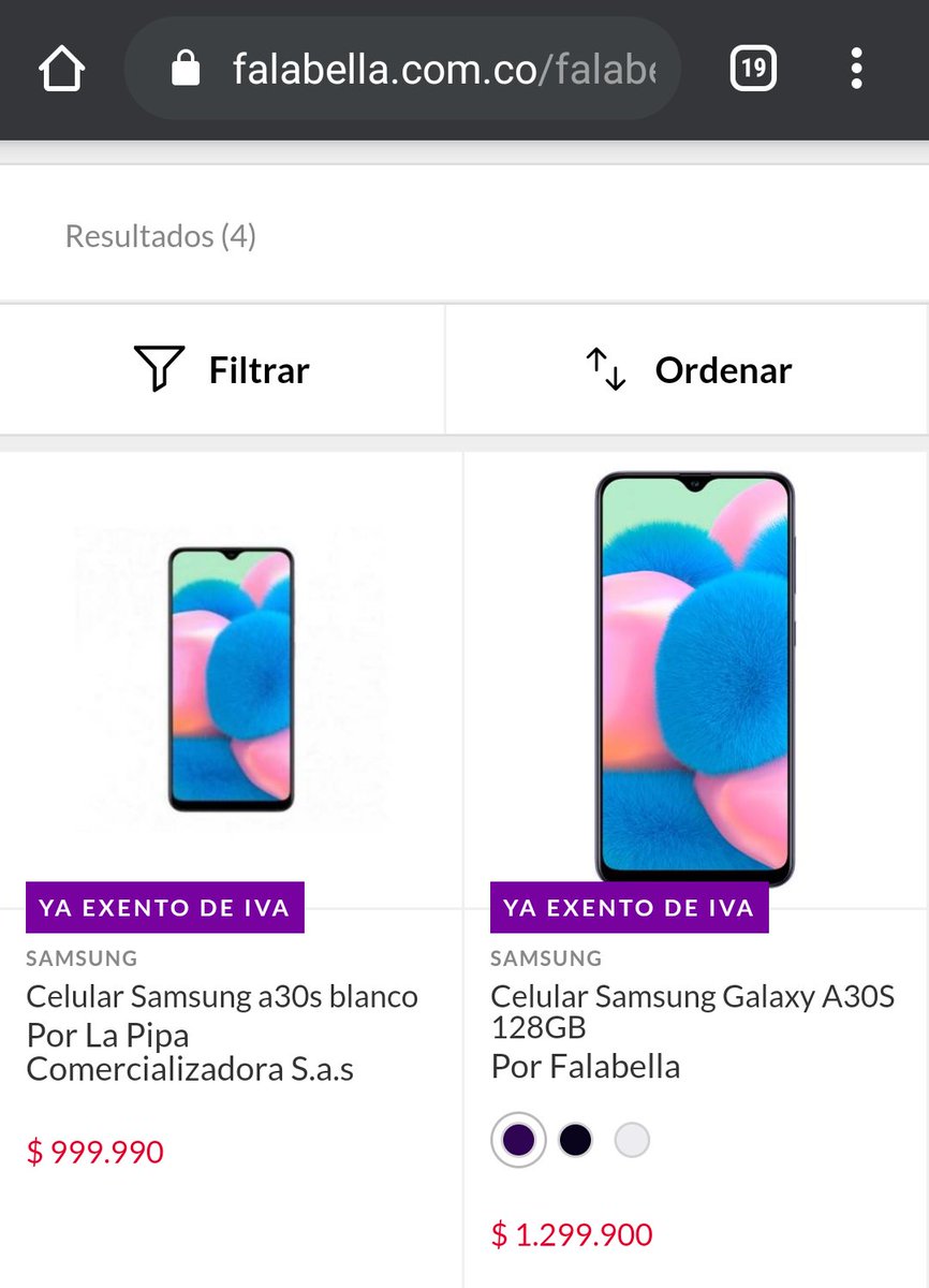 juandavid30's tweet photo. En el #DiaSinIVA / En un día cualquiera.

*El lunes pasado compramos un Samsung A30s en casi la mitad de lo que hoy lo venden con la famosa promoción!! 

Queda claro que este día para el consumista es la oportunidad perfecta para contagiarse y propagar el virus!! https://t.co/yLgAp3ImhB