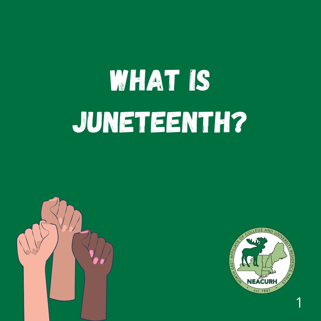 NEACURH's tweet photo. Hey NEACURH! Today is #Juneteenth Learn, Share, Repeat. https://t.co/QLWkR9S5uX