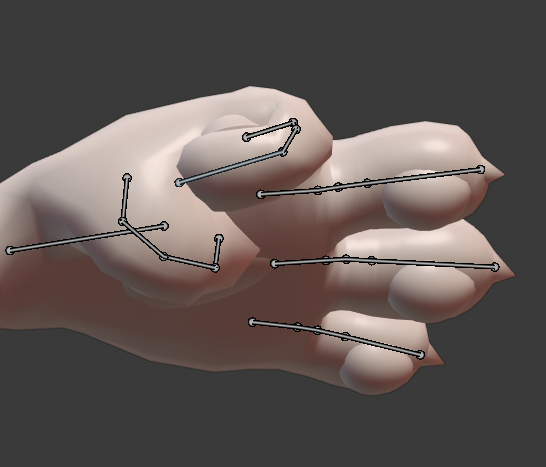 こういうタイプの手ってボーンどうするのが良いんだろう 