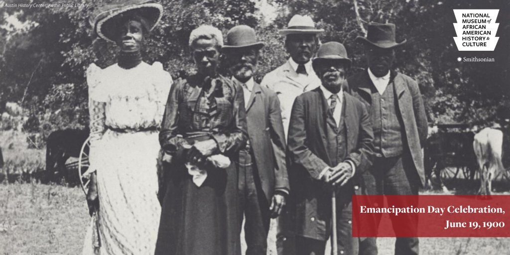  #OTD in 1865, enslaved African Americans were notified of their freedom by Union troops in Galveston Bay, TX—two years after the Emancipation Proclamation was issued.Known as  #Juneteenth  , this day is widely celebrated as the end of chattel slavery in the U.S.  #APeoplesJourney