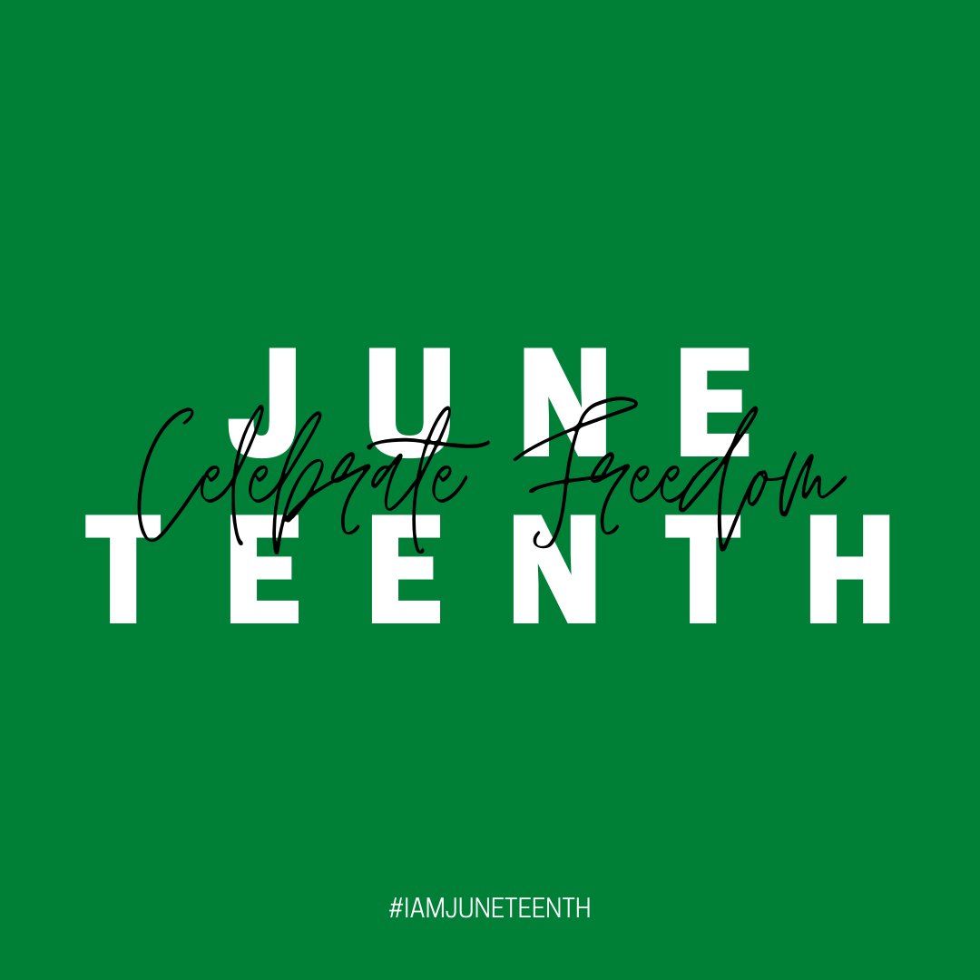 Today is the 155th anniversary of #Juneteenth. A day to celebrate the end of slavery. #IamJuneteenth 

Talk with your kids and neighbors about our history and why we celebrate this day! Feel free to share any resources in the comments.