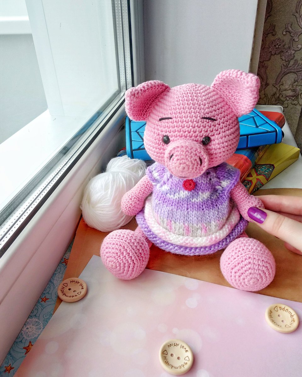 babyamitoys's tweet photo. My lovely piggy ❤️❤️❤️

#babyamitoys #amigurumipig #crochetpig #crochetpattern #amigirumipattern #pigcrochetpattern https://t.co/dPnedjKVEa