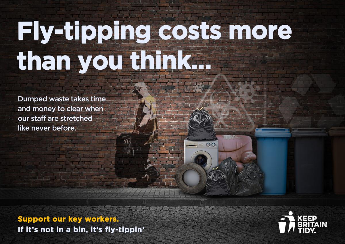 ndevoncouncil's tweet photo. Flytipping costs more than you think...

These are tough times but there is never any excuse for failing to dispose of your waste responsibly. Flytipping harms our environment and costs time and taxpayers' money to clear. @KeepBritainTidy https://t.co/24kfZgFdap