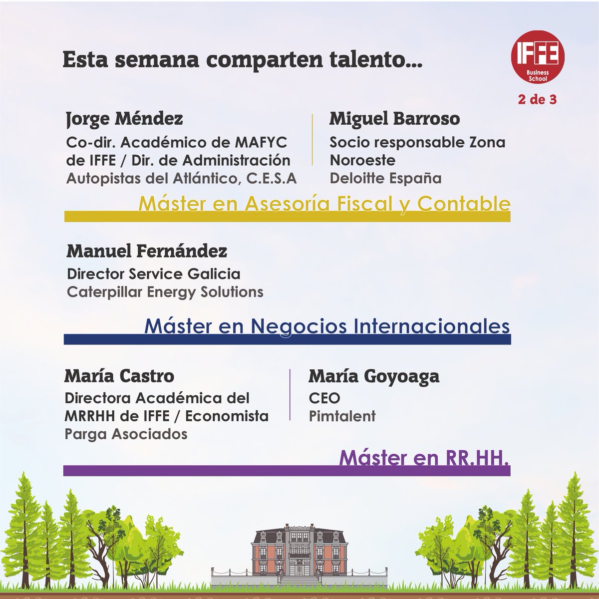 iffe_es's tweet photo. ¿Quiénes comparten talento esta semana en IFFE Business School? Queremos agradecer la colaboración e implicación de todos nuestros #docentes, que aportarán todo su conocimiento, expertise y experiencia con nuestros alumnos/as. Muchas GRACIAS y ¡A marcar la #dIFFErencia! #empresa https://t.co/zGZGx3jwhH