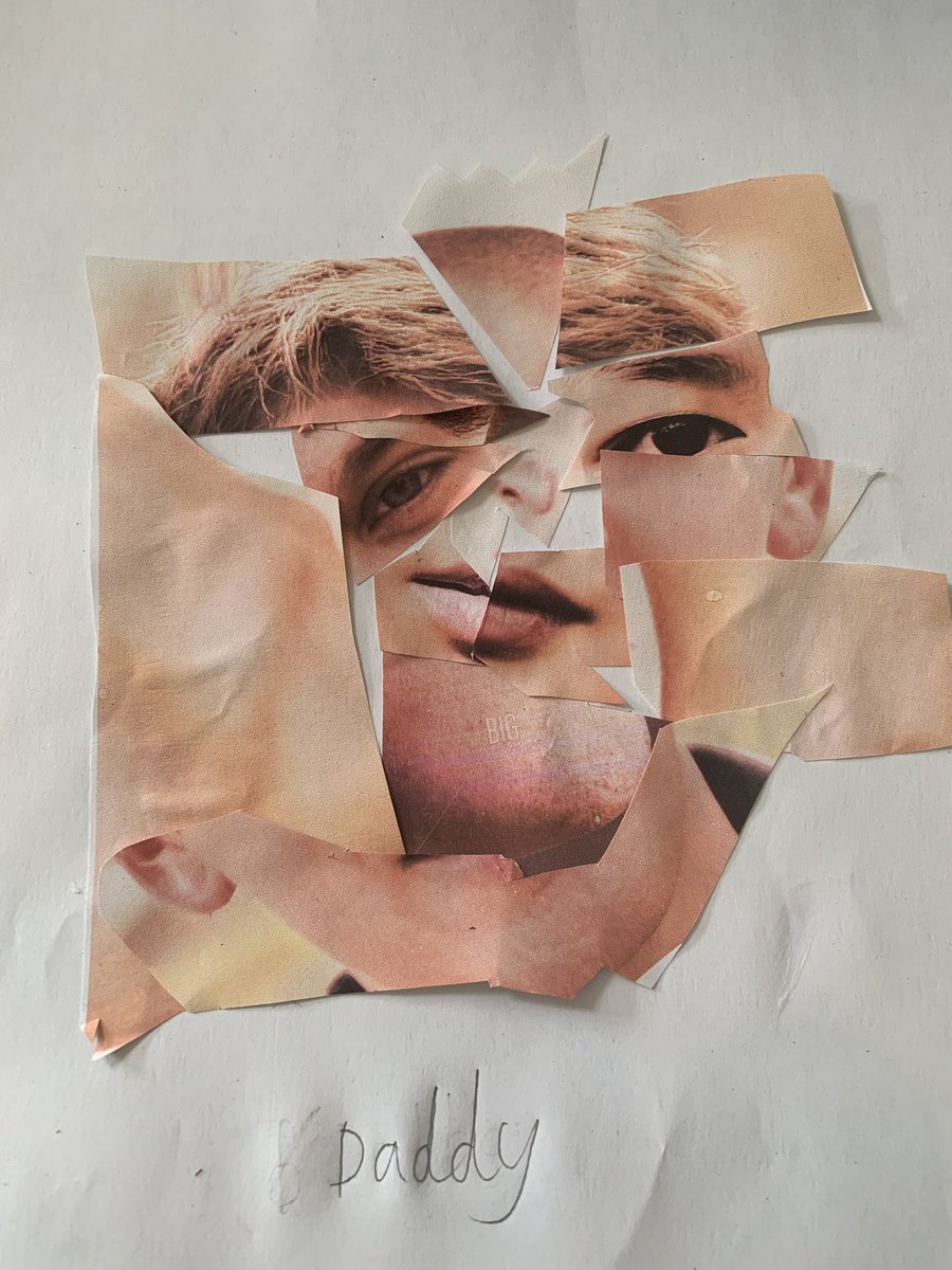 ebradstock's tweet photo. Jake’s Picasso portrait of his Daddy!! @C_Tottman_abts @MrsKing2D https://t.co/LM4OAc2kgg