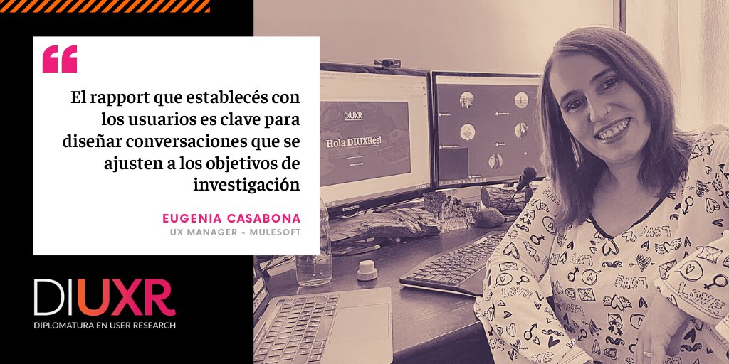 En la clase de ayer <a href="/eugecas/">eugenia casabona</a> compartió herramientas de PNL que ayudan a los researchers a liderar las conversaciones con los usuarios para identificar sus necesidades #ux #uxresearch #diuxr