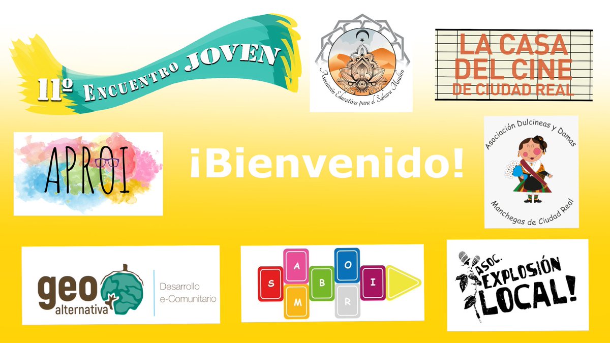 🎉🎉Este año estamos muy feliz 🤩 de contar con 7 nuevas asociaciones en la familia del Encuentro Joven 🌳🦜🌳🦋🌳⛲️.

👉 Vais a poder descubrirlas el viernes 26 de junio a partir de las 19 durante el Encuentro  en nuestro Facebook.