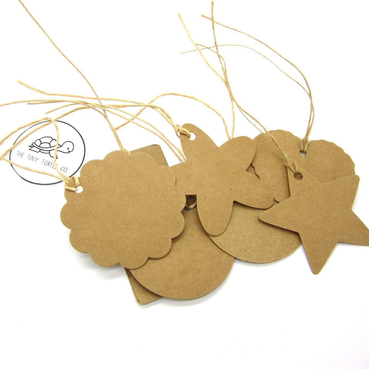 TTurtleco's tweet image. Make your parcels a little bit fun with these labels!: Fun Shaped Blank Kraft Labels with Hole - various different shapes - 10 Labels per set etsy.me/37Ho4jP #brown #kraftlabels #plainlabels #starlabel #teddybearlabel #flowerlabel #circlelabel #rosettelabel