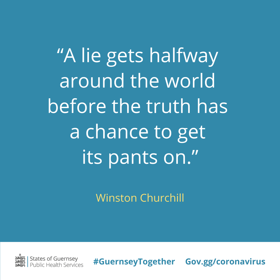 Govgg's tweet photo. We see the rumours circulating on social media, just like you do. We want to reassure you that, unless your reliable source is our Director of Public Health, Dr Nicola Brink, they are exactly that. Rumours.

#GuernseyTogether #WeveGotThis #SpreadFactsNotFear https://t.co/559ErNu0vs