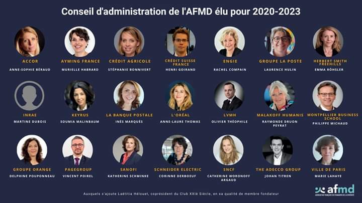 Kamitamag's tweet photo. [ COMÉDIE FRANÇAISE ]

L'Association Française des Managers de la Diversité -AFMD- s'est réunie pour élire son nouveau Conseil d'administration. 

Elle se positionne comme l’acteur de référence, précurseur et engagé en matière de diversité et d’inclusion dans les organisations. https://t.co/VvOZMLLK44