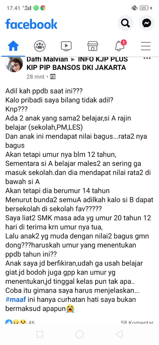 refiq's tweet photo. Kasian anak2 kita pak @Nadiem_Makarim , dari kelas 1 SD berjuang buat dapat nilai baik, tp pas lulus ke SMP ada sistem ini kandas harapan anak2 kami dapetin sekolah negeri pilihannya. Percuma &amp; sia2 hasil kerja keras anak2 kami yang dikalahkan dengan kriteria umur. @Disdik_DKI https://t.co/O1LIhZmkpu