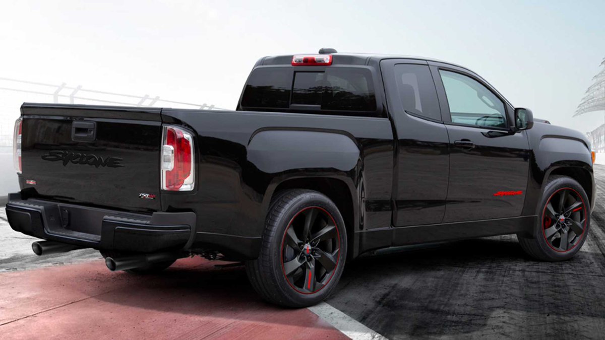 CarWaffle's tweet photo. Limited edition 2021 #GMC SVE Syclone debuts with 750hp V8 and AWD 😍😍 https://t.co/xAYT01YsSy https://t.co/nrt9sH66Aw