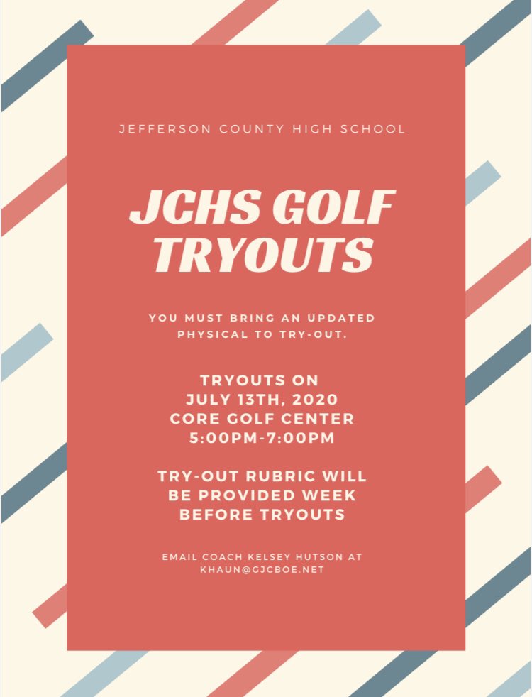 KelseyHaun1's tweet photo. JCHS 2020 Golf Tryouts @JCHSSports @JCHSPatriots https://t.co/TfTyrngSNI