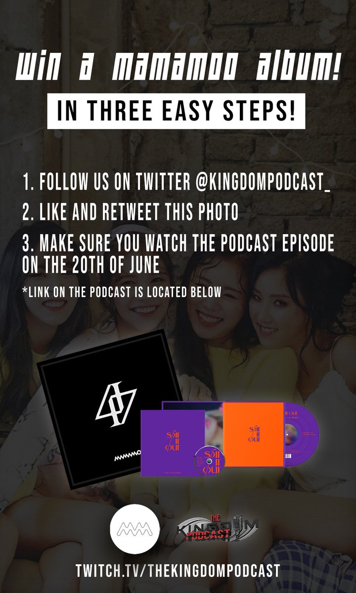 thekingdompodph's tweet photo. This happens tomorrow. Join your fellow Moomoos from @MamamooPH and talk about how four awesome girls changed your life! Happy Anniversary, Mamamoo!!! #Mamamoo6주년축하해 #MAMAMOO #6YearsWithMAMAMOO #4x4everWithMAMAMOO https://t.co/3glKleL9E2