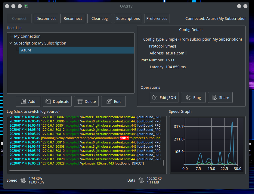 Obot A Twitter Update Qv2ray Make V2ray Real Cross Platform 是使用qt 框架的跨平台v2ray 客户端 支持windows Linux Macos 系统 支持v2ray Trojan Ssr 协议 支持订阅 自定义路由编辑 插件式设计等功能 No Release Qv2ray 2 6 0 Rc4 测试版本 T