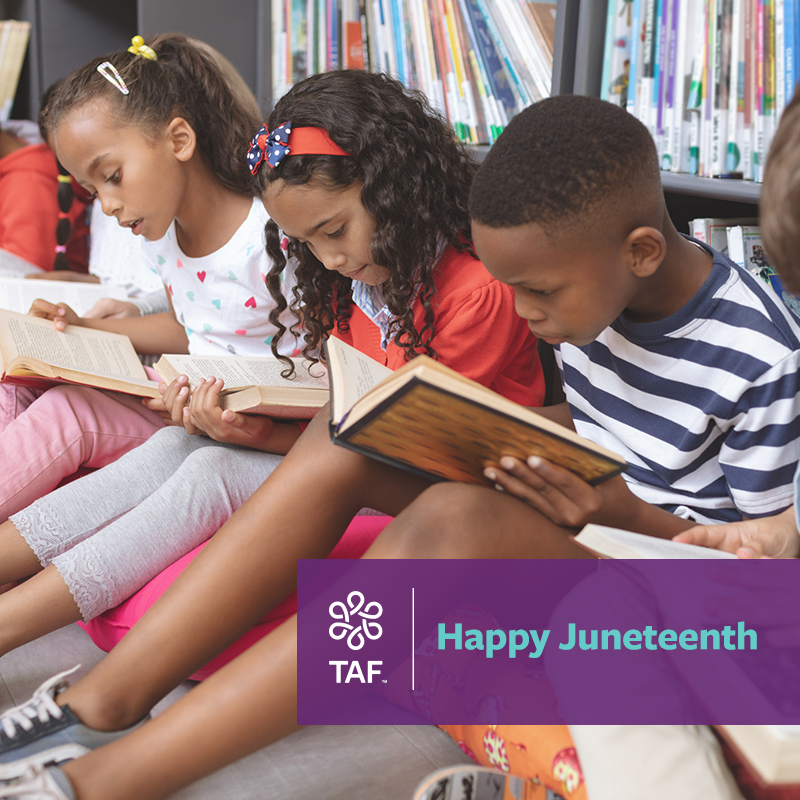 AssistanceFund's tweet photo. Happy Juneteenth! The day commemorates June 19, 1865, when Texas began enforcing the Emancipation Proclamation. #Juneteenth #TAFCares #YouHaveTAF https://t.co/PzmOaDJVGl