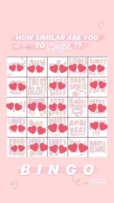 @miyushines 3 bingo omg :oo 