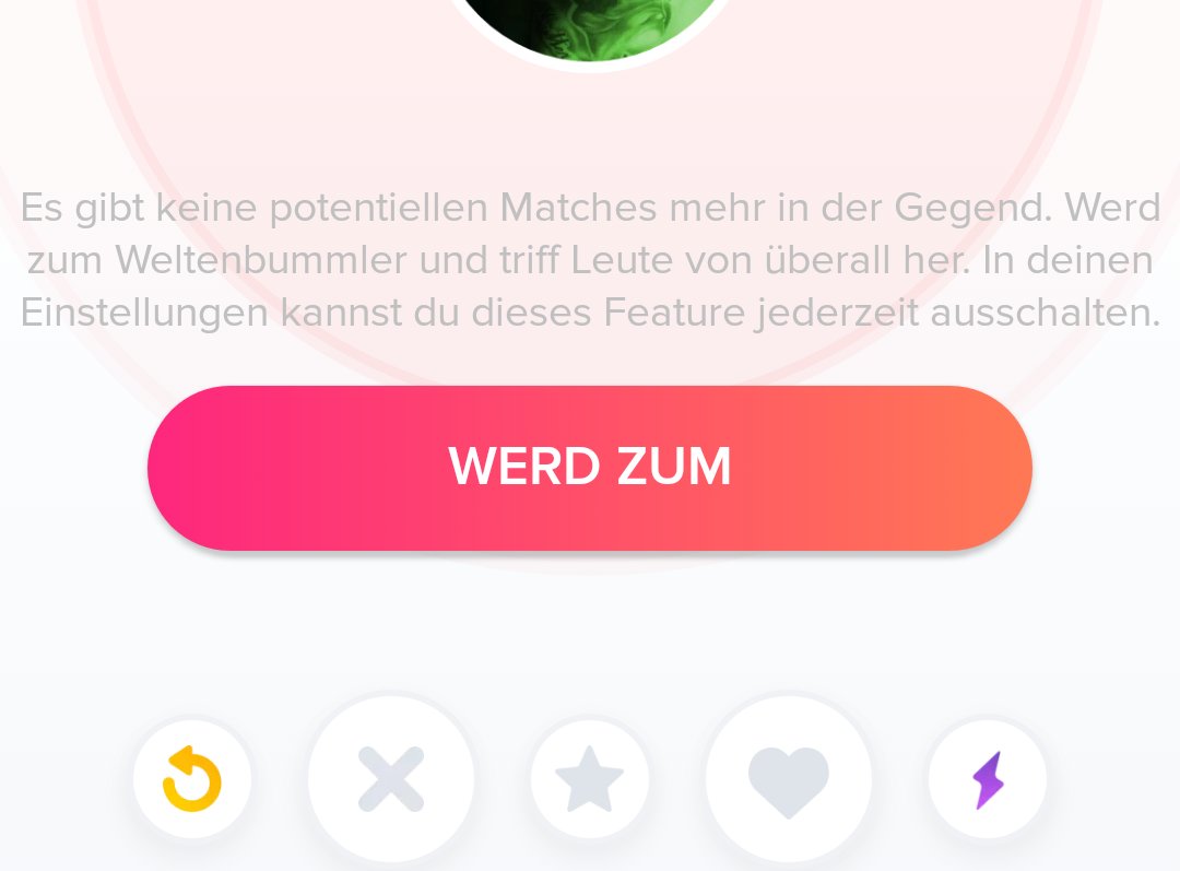 Habe #tinder nun durch gespielt.... 
Doofer Schluss!
Gar kein Happy End...  :-/