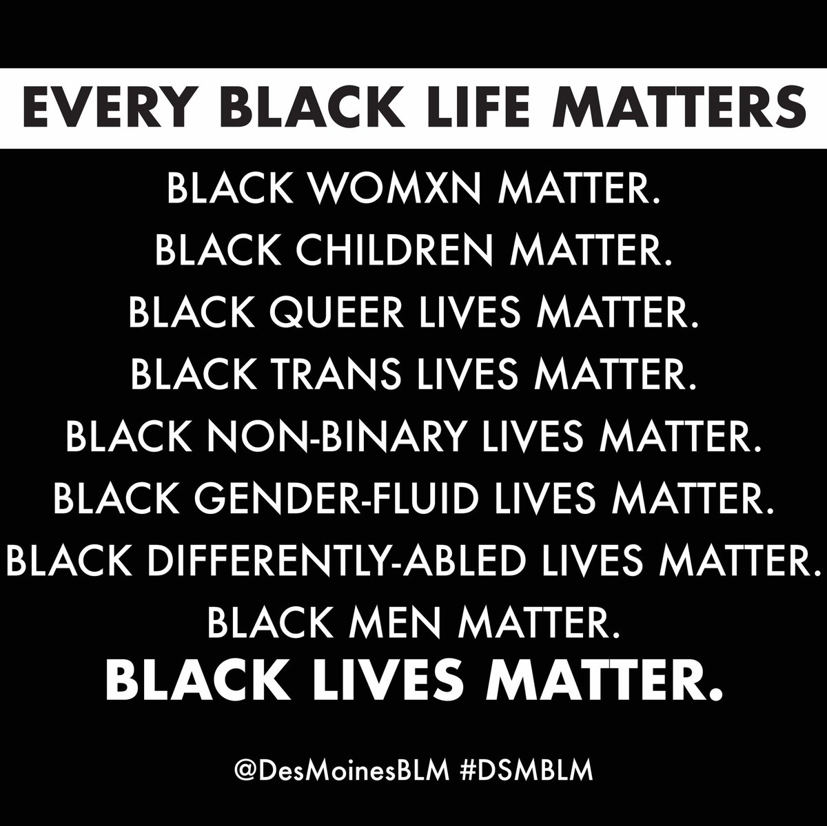 DSM Black Liberation Movement tweet media