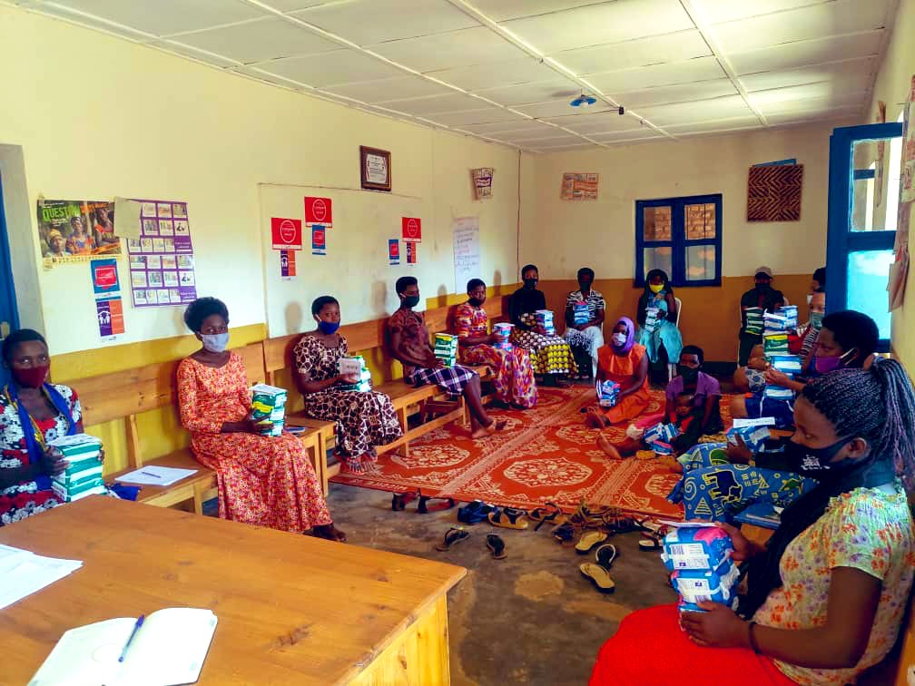 RwandaWomenNet's tweet photo. Yesterday, we equipped our #WomenSpaceFacilitators and #GirlChampions in Kabarondo, Munyiginya, Nyarugenge, and Rwaza sectors with tap and wash basins for the #womenspaces; face masks and sanitary napkins to support them during the #COVID19 pandemic. https://t.co/xg2EvK9hKh