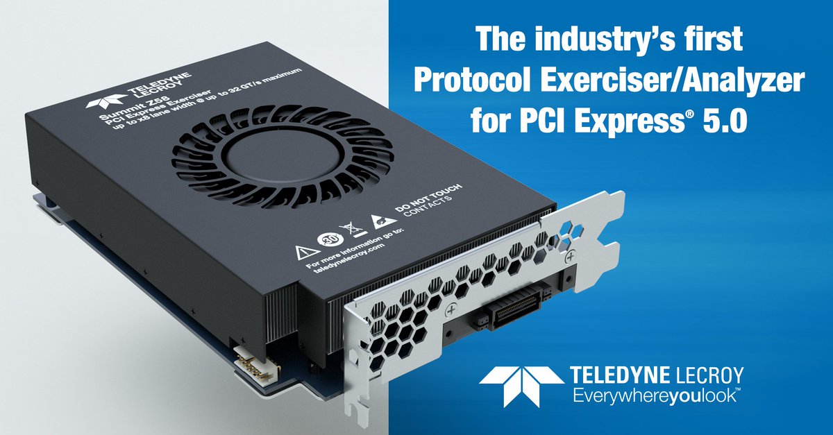 TeledyneLecroy's tweet image. #ICYMI: We launched a new #ProtocolExerciser / #ProtocolAnalyzer for #PCIExpress® 5.0! The Summit™ Z58 features a unified single application for #PCIe 5.0 traffic generation and analysis. Explore now: lcry.us/3hM9egj #teledynelecroy #testequipment #protocolanalysis
