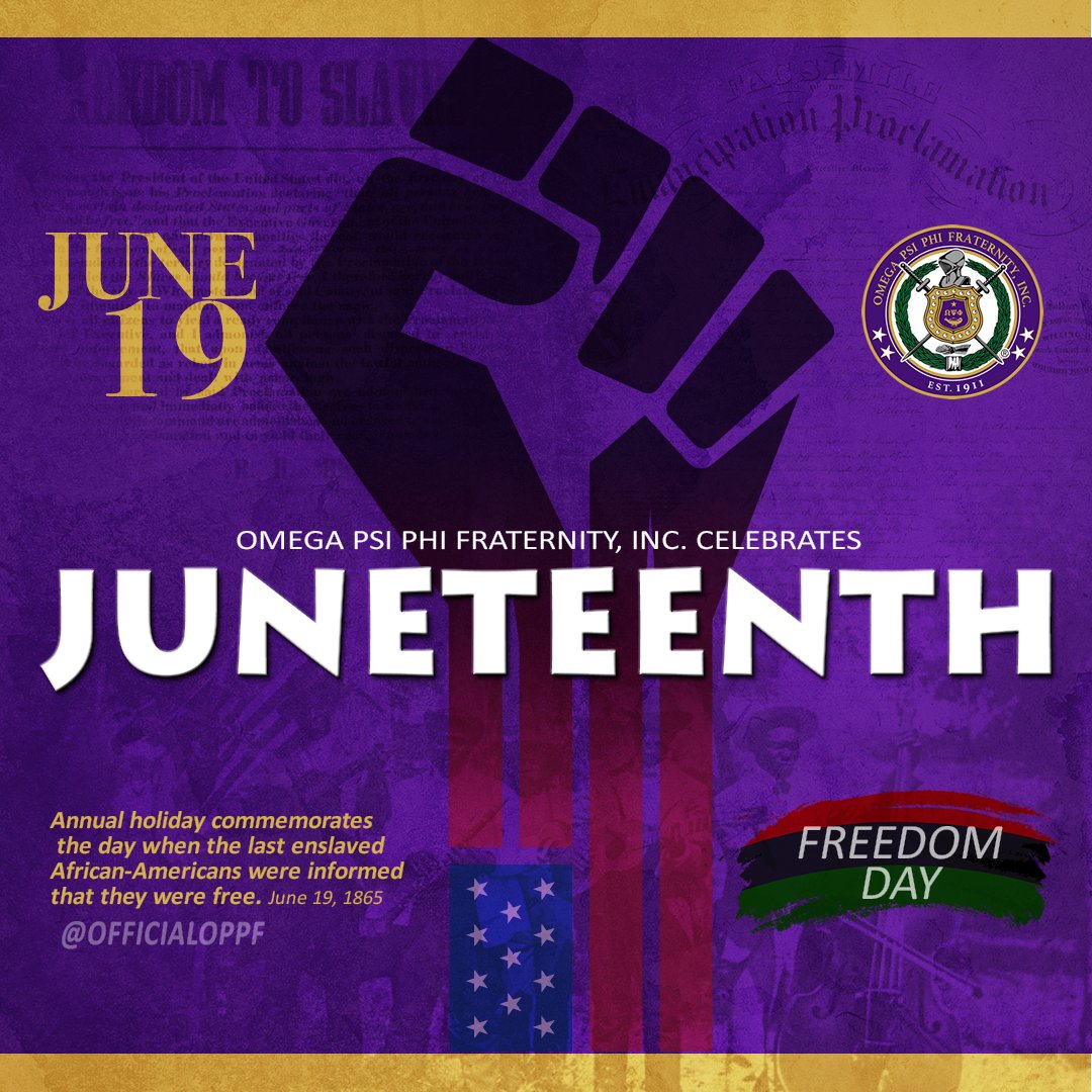 #JuneteenthDay #omegapsiphi