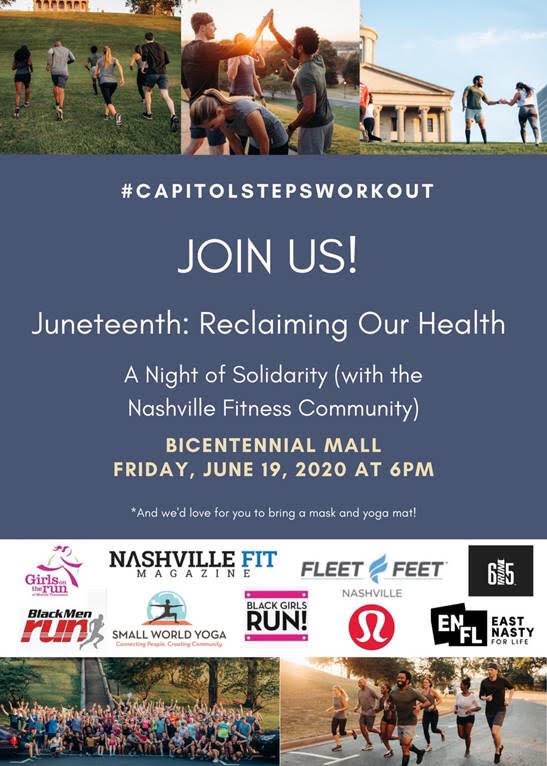 Join us #JUNETEENTH2020 at the #capitolstepsworkout at 6pm.