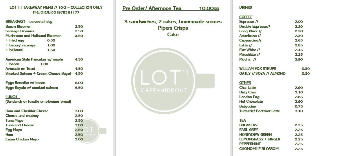 Retweet for a chance to win £15 to spend in store! ☀️💛 Lot 11 Takeaway Menu! Open daily 10-2 

01978361177 #Competition #wrexham
