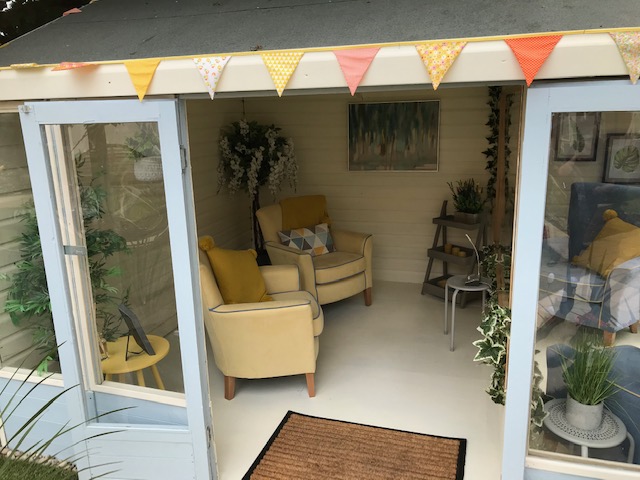 OaklandCare's tweet photo. Our Summerhouse at #HastingsCourt Care Home is now complete! After weeks of hard work and dedication by our team we would like to introduce you all to "The Garden Room". https://t.co/jEZ4Lmm8AI