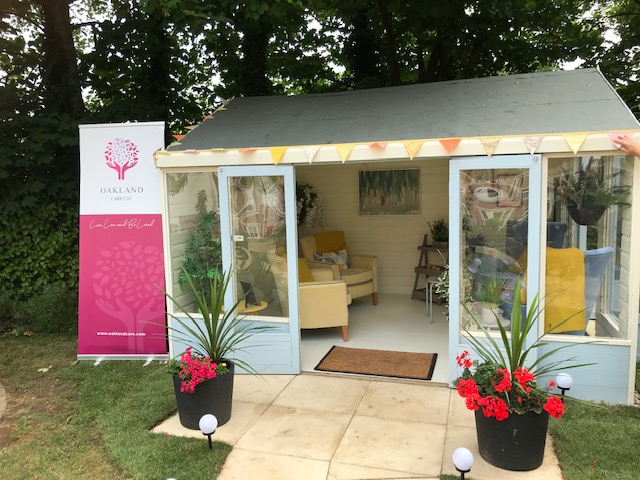 OaklandCare's tweet photo. Our Summerhouse at #HastingsCourt Care Home is now complete! After weeks of hard work and dedication by our team we would like to introduce you all to "The Garden Room". https://t.co/jEZ4Lmm8AI