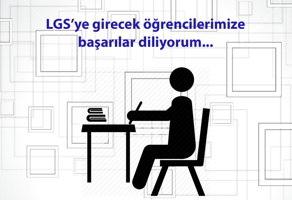Yarın yapılacak olan Liselere Giriş Sınavına (LGS) girecek tüm öğrenci kardeşlerime başarılar dilerim. 
Allah zihin açıklığı versin.