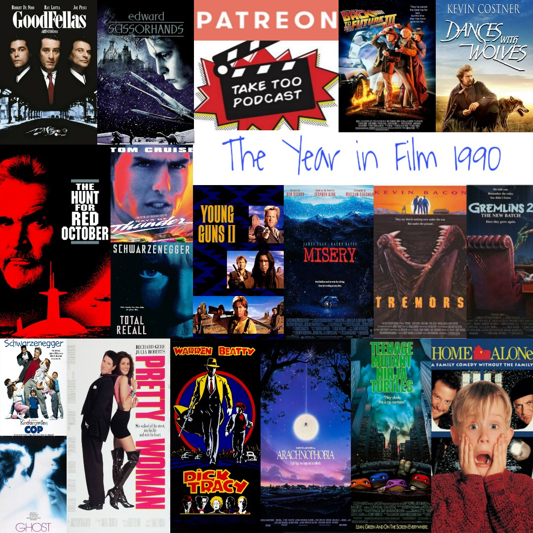 Our latest #Patreon exclusive episode just dropped!
For as little as $1 a month you can hear this episode looking back 30 years to 1990
All that happened in the year in #Film &amp; our personal #Top5
#Goodfellas #Misery #TeenageMutantNinjaTurtles #DickTracy
patreon.com/taketoopodcast