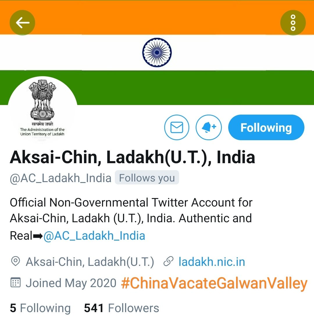 GB_Ladakh_India's tweet image. Friends #Viral this Official Twitter Account @AC_Ladakh_India To Support #IndiansUnitedAgainstChina #ChinaVacateGalwanValley #RetweeetPlease #BoycottChineseApp #BoycottChineseProducts @PTI_News