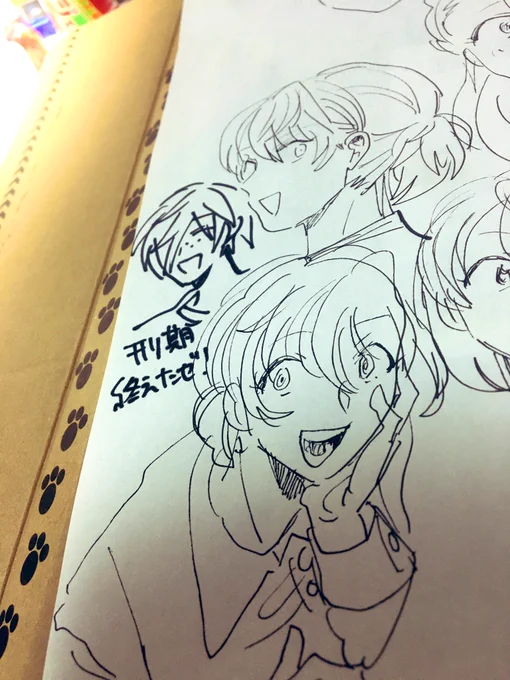 電話しながら描いてた何か 