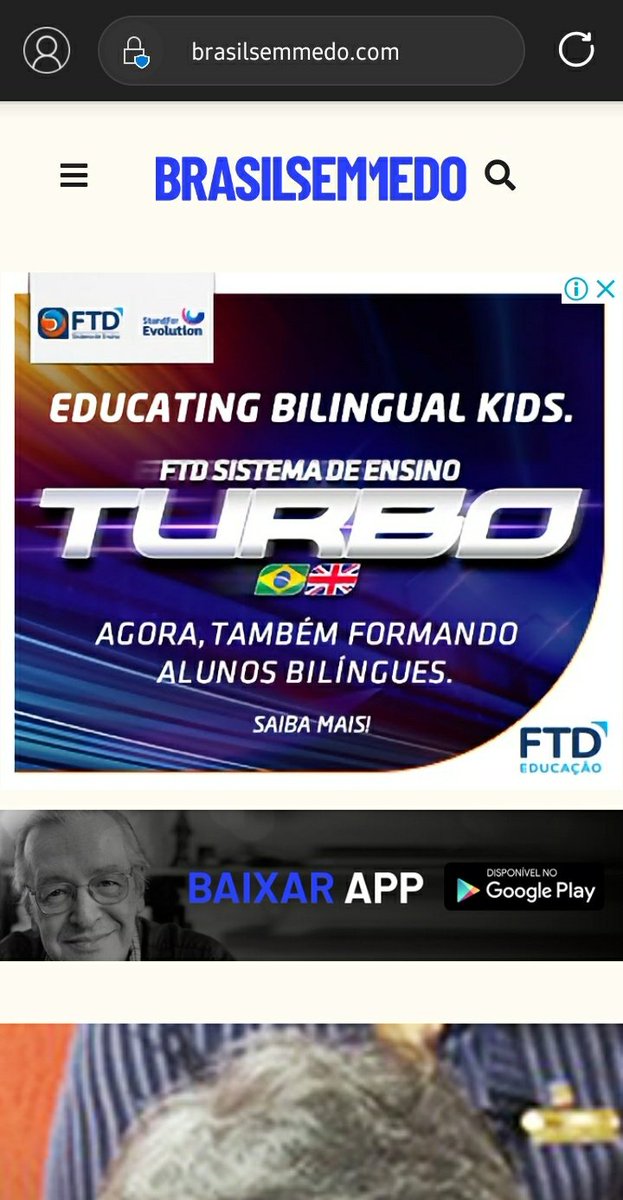 slpng_giantsPR's tweet photo. Olá @manualdomundo, tudo certinho? Esperamos que sim. Mas para ficar todo mundo bem, precisamos parar a desinformação, os discursos de ódio e o negacionismo científico. Podem nos ajudar a avisar a @FTDEducacao que os anúncios deles estão nos #AbsurdosBsM ? https://t.co/VfVJNa6SUg