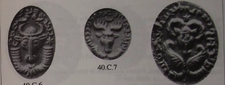 Among the animals we find lions, birds, camels, a few mythical beasts (composite animals) and monsters, and strangely, a literal horse's ass. 6