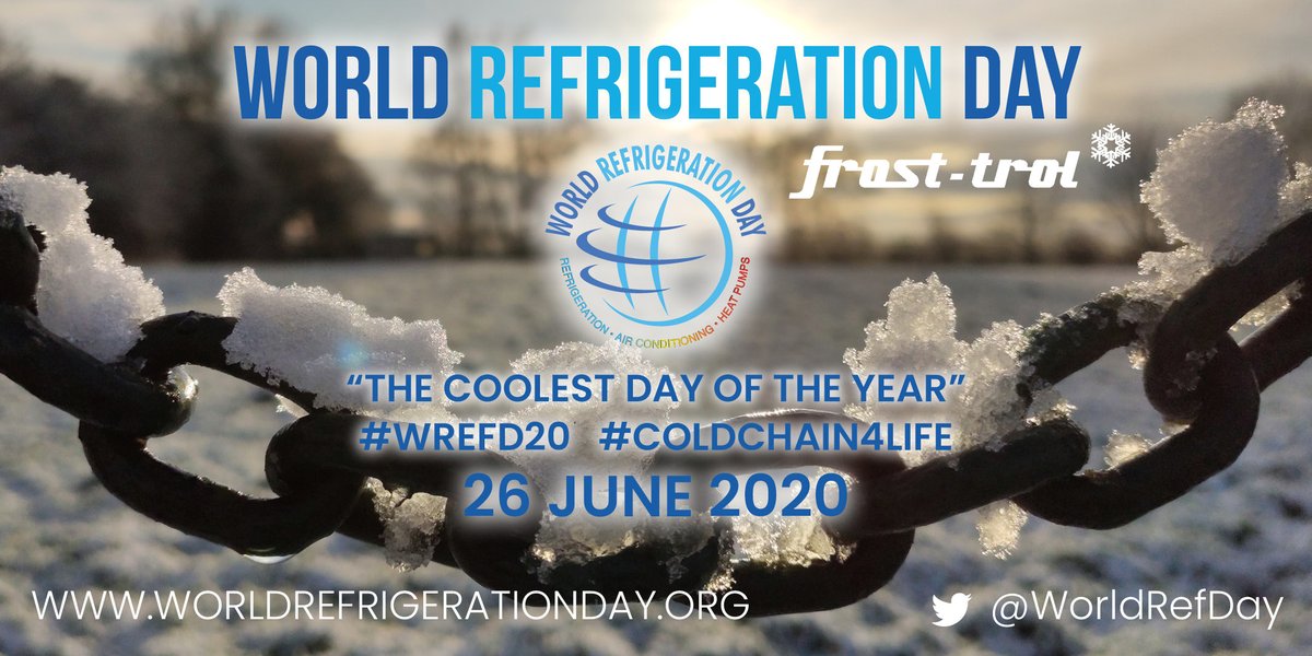 For the second year in a row, on 26 June we are celebrating the <a href="/WorldRefDay/">World Refrigeration Day</a> with a virtual event that will bring together professionals in the sector to pool visions and perspectives of the situation of the sector.

#WREFD20 #COLDCHAIN4LIFE #thecoolestdayoftheyear