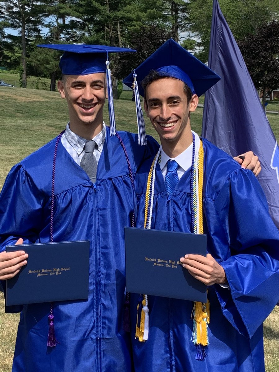 HenHudAthletics's tweet photo. Our first two seniors of “Walk the Walk,” Eli and Jared Aaronson kick off ceremony! Two great ambassadors of athletic program! Congrats and Go Sailors!! https://t.co/vzlpk0nL5a