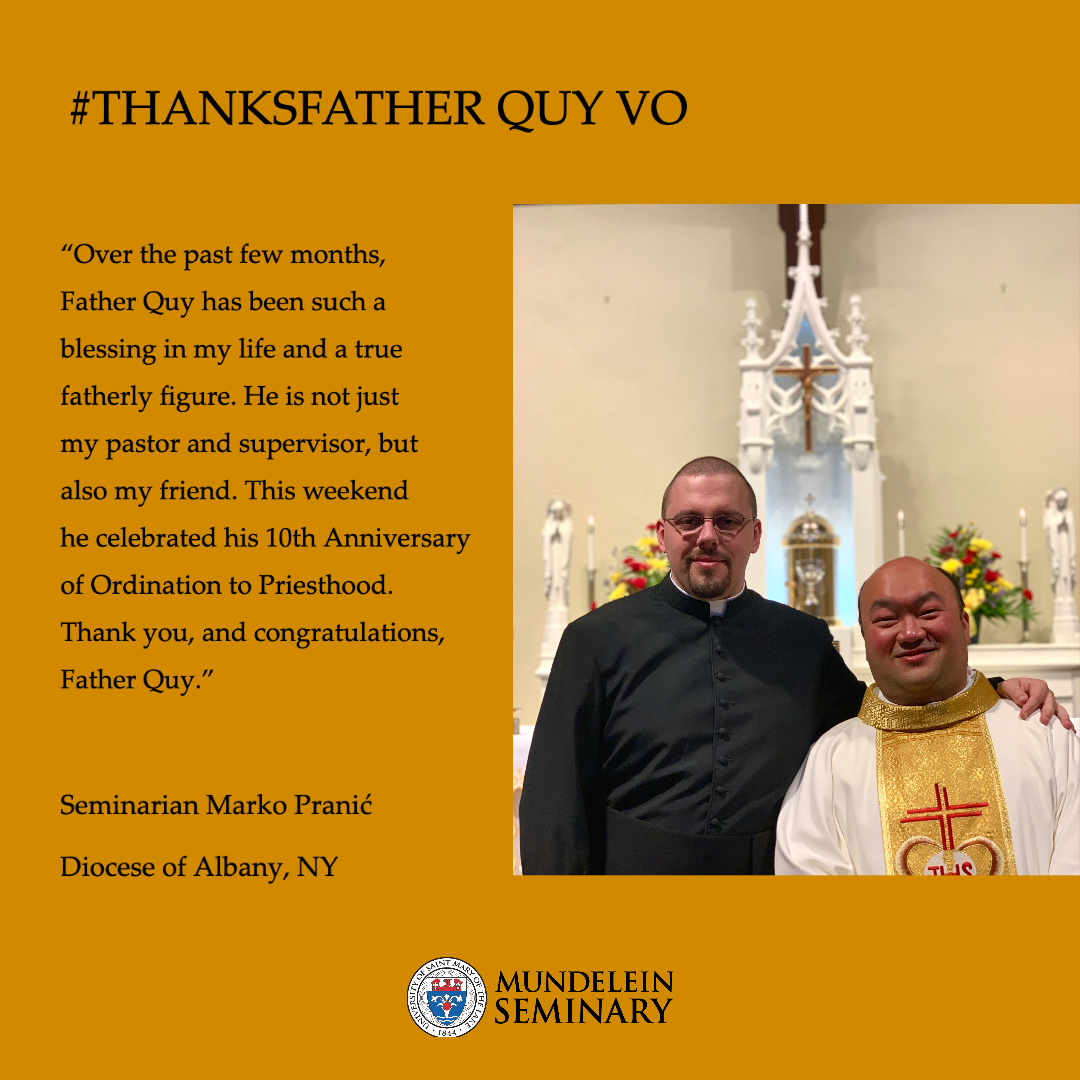 MundeleinSem's tweet photo. Here are some more #thanksFather tributes. We are grateful to everyone who has sent in kind words for their spiritual fathers. 

https://t.co/xzzi6mxMk4 https://t.co/KZjYBxgyxb