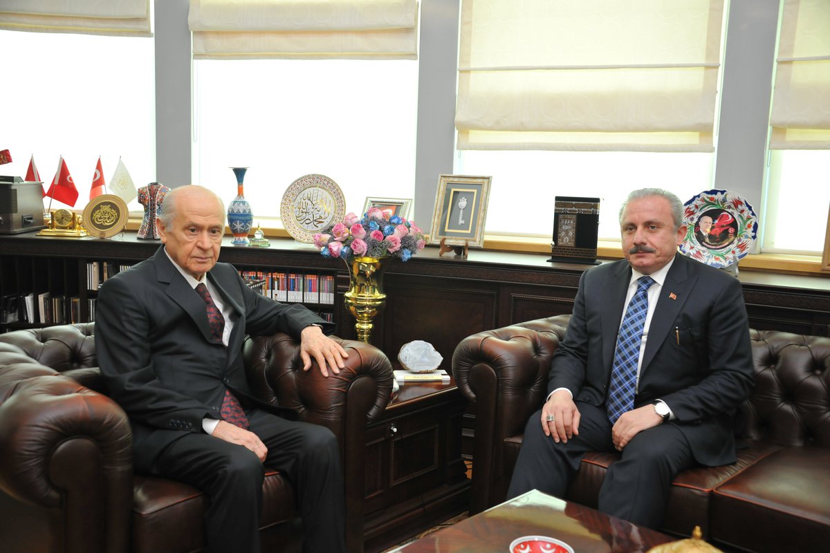 MHP_Bilgi's tweet photo. Meclis Başkanı Sn. Mustafa ŞENTOP, Genel Başkanımız Sn. Devlet BAHÇELİ'yi ziyaret etti. https://t.co/24EdKsCjpI