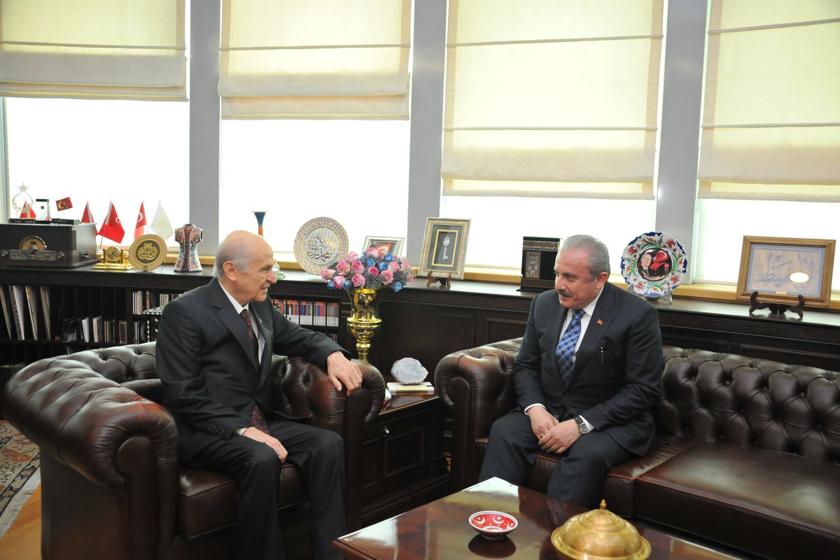 MHP_Bilgi's tweet photo. Meclis Başkanı Sn. Mustafa ŞENTOP, Genel Başkanımız Sn. Devlet BAHÇELİ'yi ziyaret etti. https://t.co/24EdKsCjpI