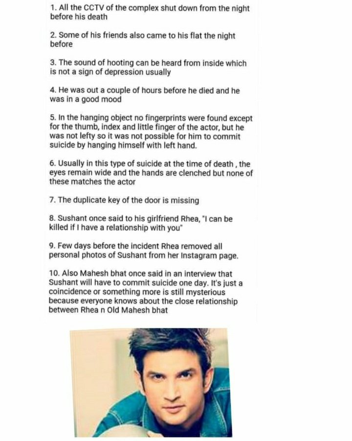Shifa19664849's tweet photo. He was murdered #CBIEnquiryForSushant 
He needs justice https://t.co/x1adnScd3J
