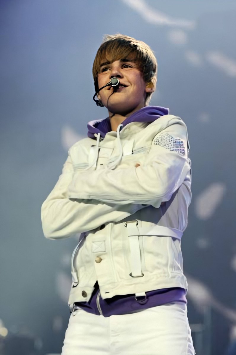 Justin Bieber donated $1 dollar from every tickets sold from his debut tour "My World Tour". He sold an amount of 821k tickets after touring around the world and donated $821k dollars to pencils of promise (a non-profit organization) at the age of 16.