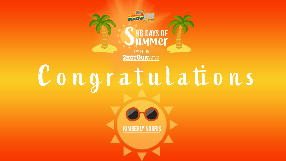 967kissfm's tweet photo. Enter 96 Days of Summer Giveaway powered by @shotgunseltzer at https://t.co/rhXkbxoX4T ! Congrats #96daysofsummer https://t.co/c8bhbB8Asy
